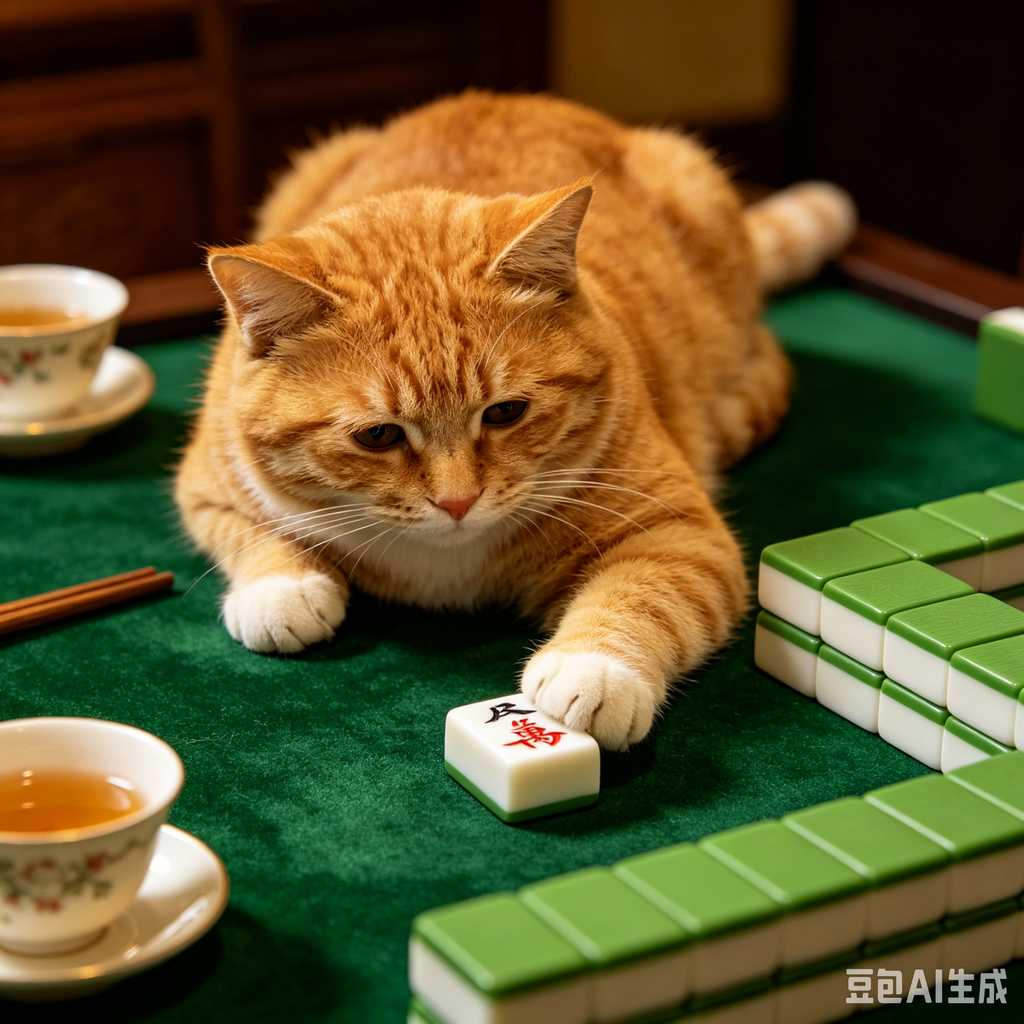 decorative text mahjong set